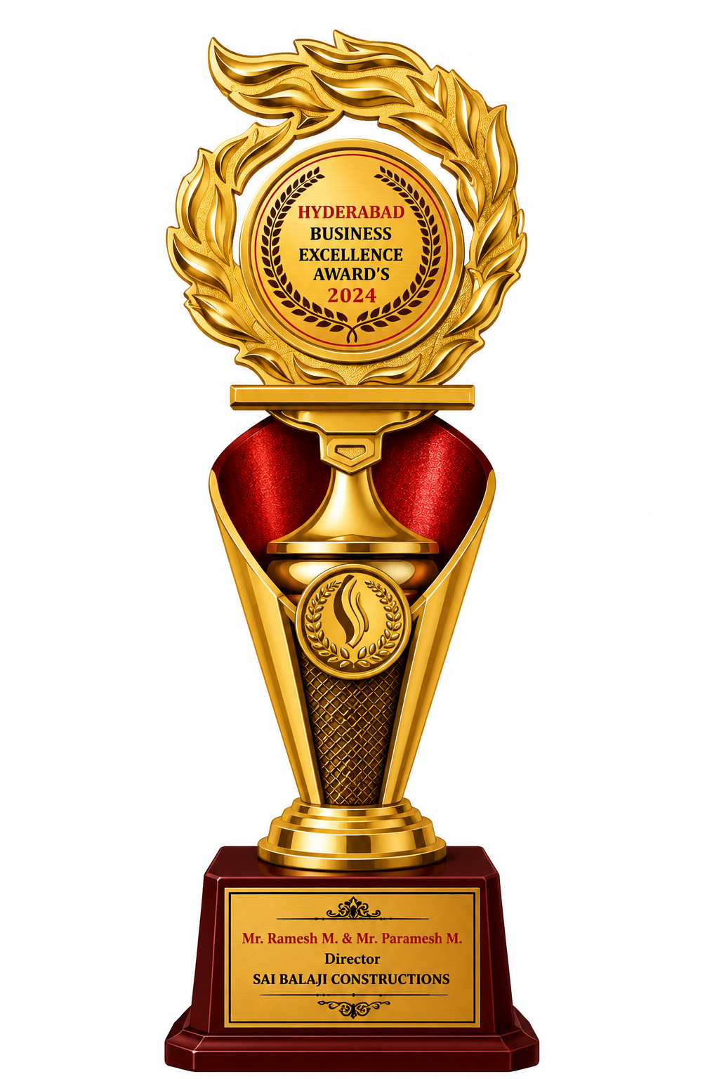 Hyderabad Business Excellence Award 2024 trophy
